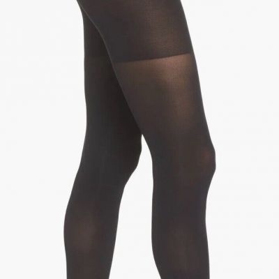 Spanx Tights Womens Size C Black High Waisted d'luxe Leg Shaping Shapewear New